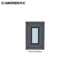 16x24 Casement Aluminium Double Glazing Gray General Window Rough Opening