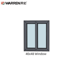 40x48 Sliding Aluminium Tinted Glass Gray Horizontal Window For Sunroom