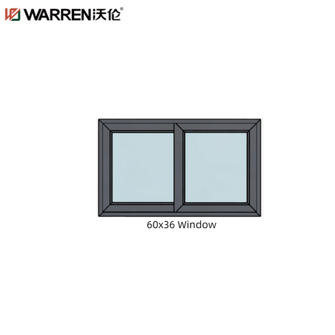 WDMA 60x36 Sliding Window Aluminum Office Sliding Window Frames Waterproof For Sale