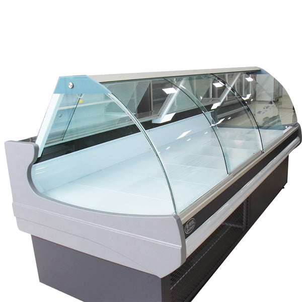 1.8m - 30m meat display counter 110v 60hz with lifting doors / sliding doors on China WDMA