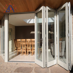 10 Year Warranty China Aluminum Balcony Patio Foldable Glass Folding Door Manufacture on China WDMA