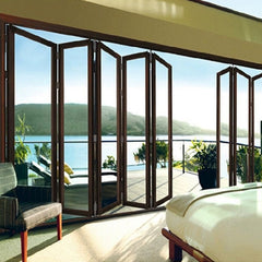 10 Year Warranty China Aluminum Balcony Patio Foldable Glass Folding Door Manufacture on China WDMA