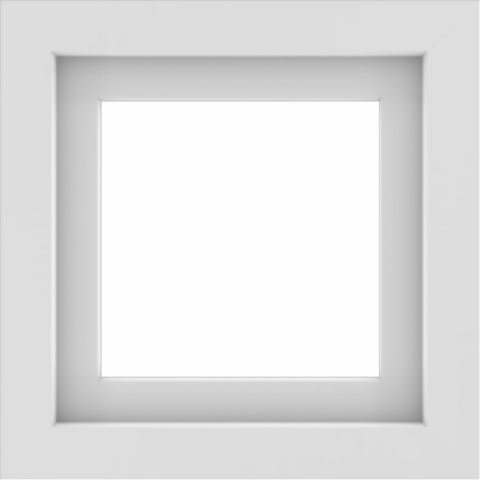 WDMA 18x18 (17.5 x 17.5 inch) Vinyl uPVC White Picture Window without Grids-1