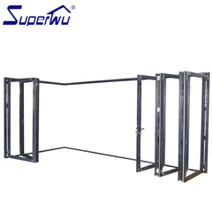 2.9M high corner glass aluminum folding door on China WDMA