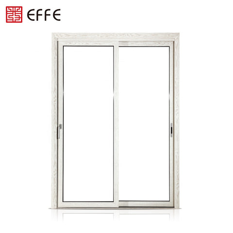 2 panel glass door exterior white fixed aluminum storm double leaf louvered doors on China WDMA