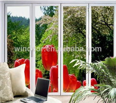 2016 new double pane french door, upvc frame +glass cheap price french door on China WDMA