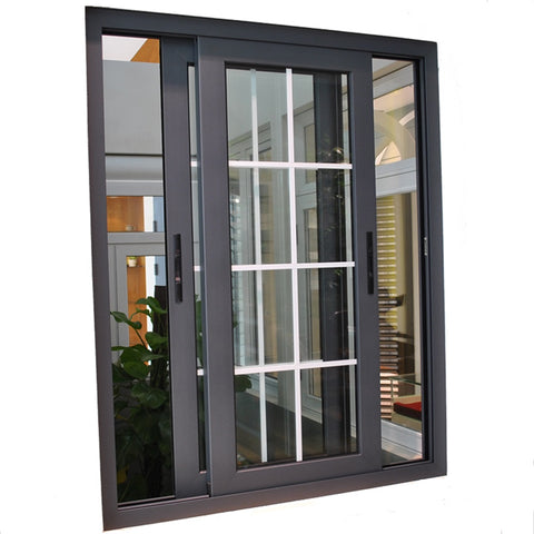 2018 Modern house aluminum windows style of window grills design for sliding windows on China WDMA