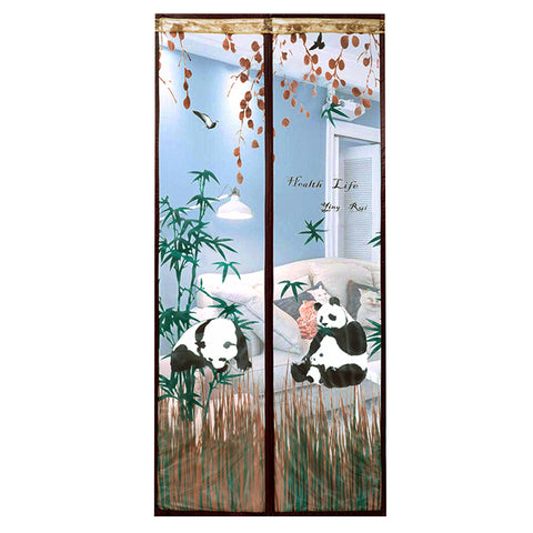 2019 New design panda style polyester mesh mosquito net pleated screen door on China WDMA