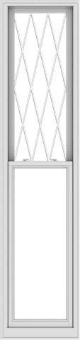 WDMA 24x102 (23.5 x 101.5 inch)  Aluminum Single Double Hung Window with Diamond Grids