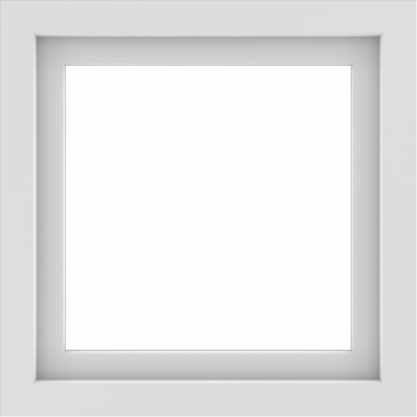 WDMA 24x24 (23.5 x 23.5 inch) Vinyl uPVC White Picture Window without Grids-1