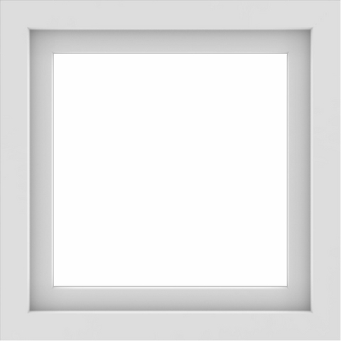 WDMA 24x24 (23.5 x 23.5 inch) Vinyl uPVC White Picture Window without Grids-1