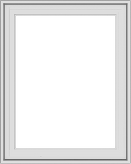 WDMA 24x30 (23.5 x 29.5 inch) White Vinyl uPVC Crank out Casement Window without Grids Exterior