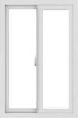 WDMA 24x36 (23.5 x 35.5 inch) Vinyl uPVC White Slide Window without Grids Interior