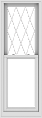 WDMA 24x66 (23.5 x 65.5 inch)  Aluminum Single Double Hung Window with Diamond Grids