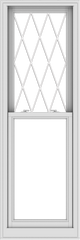 WDMA 24x72 (23.5 x 71.5 inch)  Aluminum Single Double Hung Window with Diamond Grids