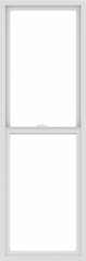 WDMA 24x72 (23.5 x 71.5 inch) Vinyl uPVC White Single Hung Double Hung Window without Grids Interior