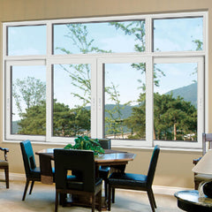 3 panel triple pvc casement window/steel casement window jalousie windows/aluminium window door on China WDMA