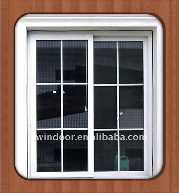 3-track Two Panels PVC Patio Sliding Doors, Kitchen Panel Track Sliding door, UPVC glass sliding patio doors on China WDMA