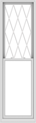 WDMA 30x102 (29.5 x 101.5 inch)  Aluminum Single Double Hung Window with Diamond Grids