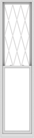 WDMA 30x120 (29.5 x 119.5 inch)  Aluminum Single Double Hung Window with Diamond Grids