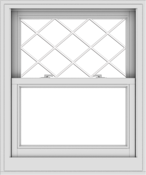 WDMA 30x36 (29.5 x 35.5 inch)  Aluminum Single Double Hung Window with Diamond Grids