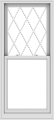 WDMA 30x66 (29.5 x 65.5 inch)  Aluminum Single Double Hung Window with Diamond Grids