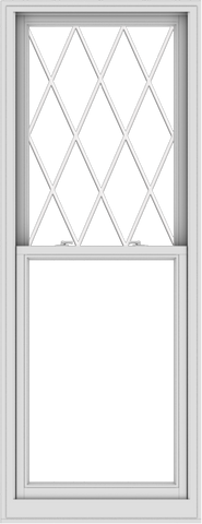 WDMA 30x78 (29.5 x 77.5 inch)  Aluminum Single Double Hung Window with Diamond Grids