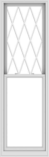 WDMA 30x96 (29.5 x 95.5 inch)  Aluminum Single Double Hung Window with Diamond Grids