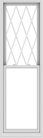 WDMA 30x96 (29.5 x 95.5 inch)  Aluminum Single Double Hung Window with Diamond Grids