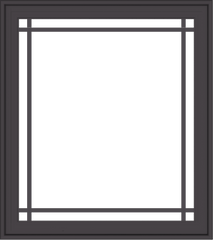 WDMA 32x36 (31.5 x 35.5 inch) Pine Wood Dark Grey Aluminum Crank out Casement Window with Prairie Grilles