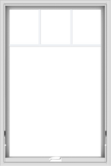 WDMA 32x48 (31.5 x 47.5 inch) White Vinyl uPVC Crank out Awning Window with Fractional Grilles