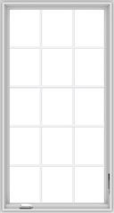 WDMA 32x60 (31.5 x 59.5 inch) White Vinyl UPVC Crank out Casement Window without Grids