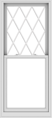 WDMA 32x72 (31.5 x 71.5 inch)  Aluminum Single Double Hung Window with Diamond Grids