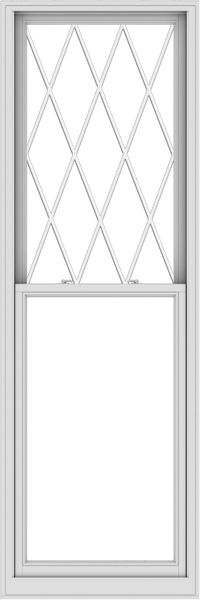 WDMA 32x96 (31.5 x 95.5 inch)  Aluminum Single Double Hung Window with Diamond Grids