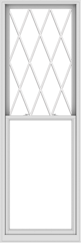 WDMA 36x108 (35.5 x 107.5 inch)  Aluminum Single Double Hung Window with Diamond Grids