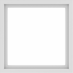 WDMA 36x36 (35.5 x 35.5 inch) Vinyl uPVC White Picture Window without Grids-1