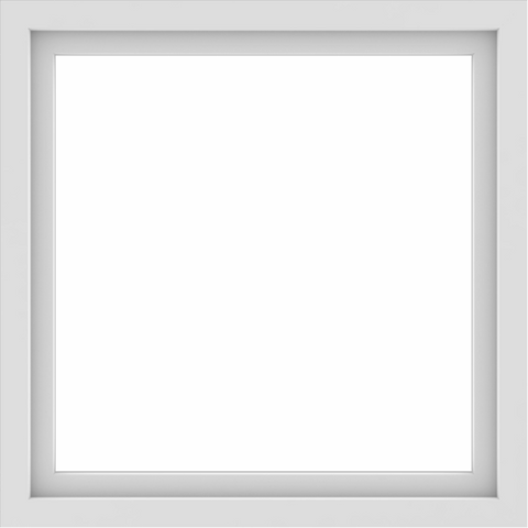 WDMA 34x34 (33.5 x 33.5 inch) Vinyl uPVC White Picture Window without Grids-1