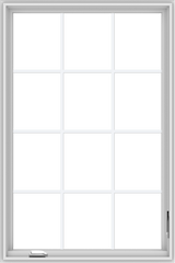 WDMA 36x54 (35.5 x 53.5 inch) White Vinyl UPVC Crank out Casement Window without Grids