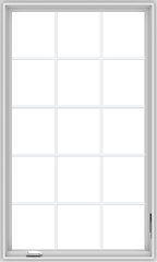 WDMA 36x60 (35.5 x 59.5 inch) White Vinyl UPVC Crank out Casement Window without Grids