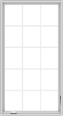 WDMA 36x66 (35.5 x 65.5 inch) White Vinyl UPVC Crank out Casement Window without Grids