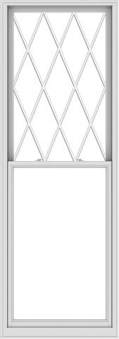 WDMA 38x108 (37.5 x 107.5 inch)  Aluminum Single Double Hung Window with Diamond Grids