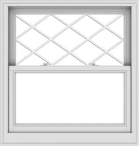 WDMA 38x40 (37.5 x 39.5 inch)  Aluminum Single Double Hung Window with Diamond Grids