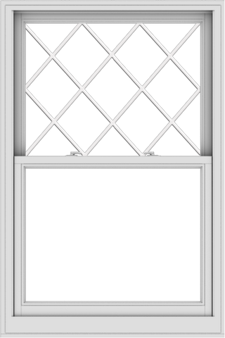 WDMA 38x57 (37.5 x 56.5 inch)  Aluminum Single Double Hung Window with Diamond Grids