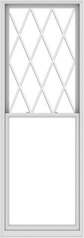 WDMA 40x114 (39.5 x 113.5 inch)  Aluminum Single Double Hung Window with Diamond Grids