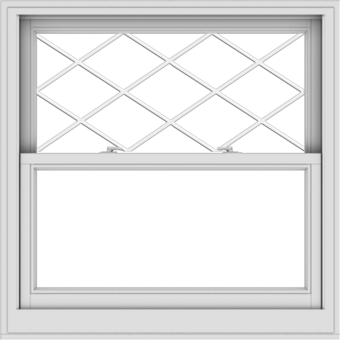 WDMA 40x40 (39.5 x 39.5 inch)  Aluminum Single Double Hung Window with Diamond Grids