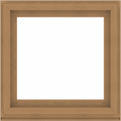 WDMA 40x40 (39.5 x 39.5 inch) Composite Wood Aluminum-Clad Picture Window without Grids-1