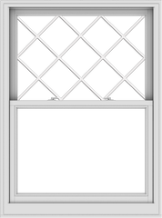 WDMA 40x54 (39.5 x 53.5 inch)  Aluminum Single Double Hung Window with Diamond Grids