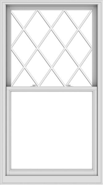 WDMA 40x72 (39.5 x 71.5 inch)  Aluminum Single Double Hung Window with Diamond Grids