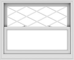 WDMA 44x36 (43.5 x 35.5 inch)  Aluminum Single Double Hung Window with Diamond Grids