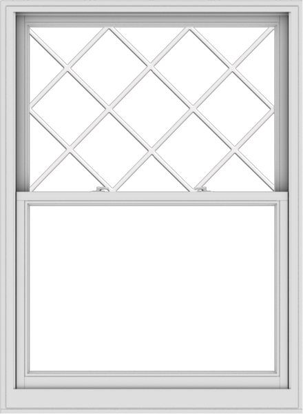 WDMA 44x60 (43.5 x 59.5 inch)  Aluminum Single Double Hung Window with Diamond Grids